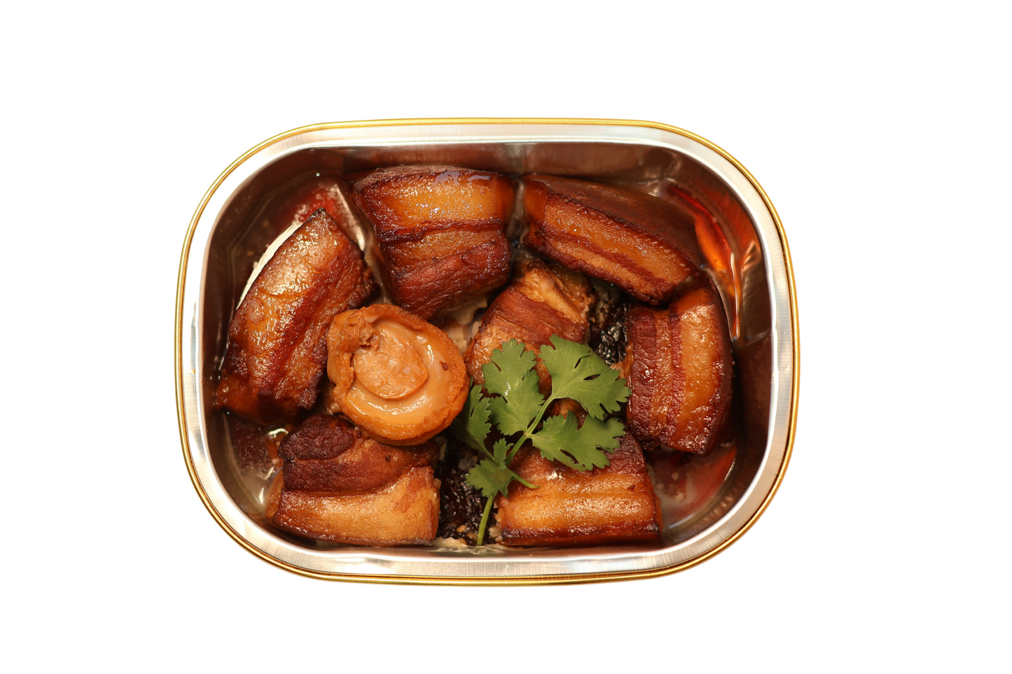 Braised Berkshire Pork Belly and Abalone 鮑魚黑毛豬紅燒肉