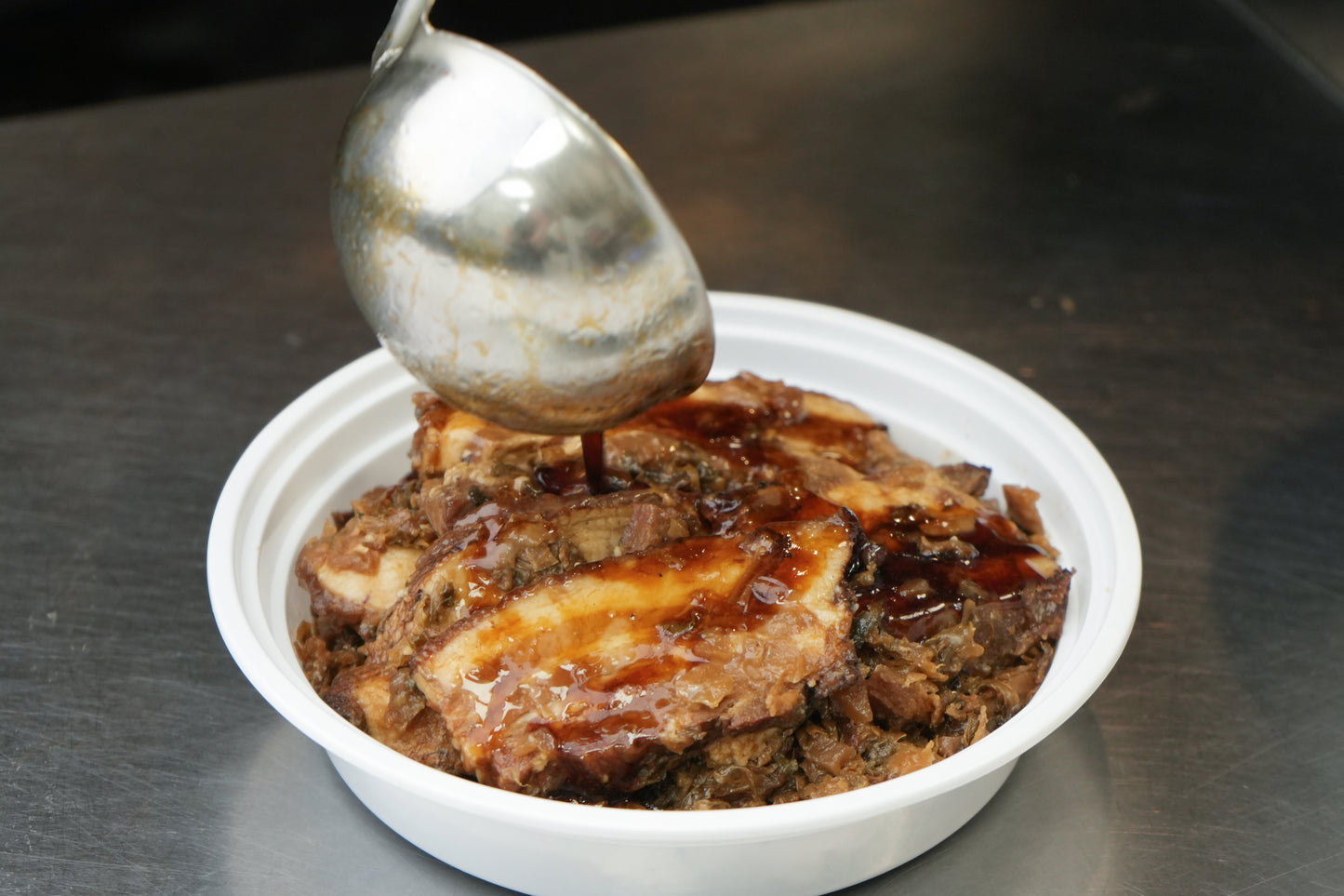 Berkshire Pork Belly with Preserved Mustard Greens 黑毛豬梅菜扣肉