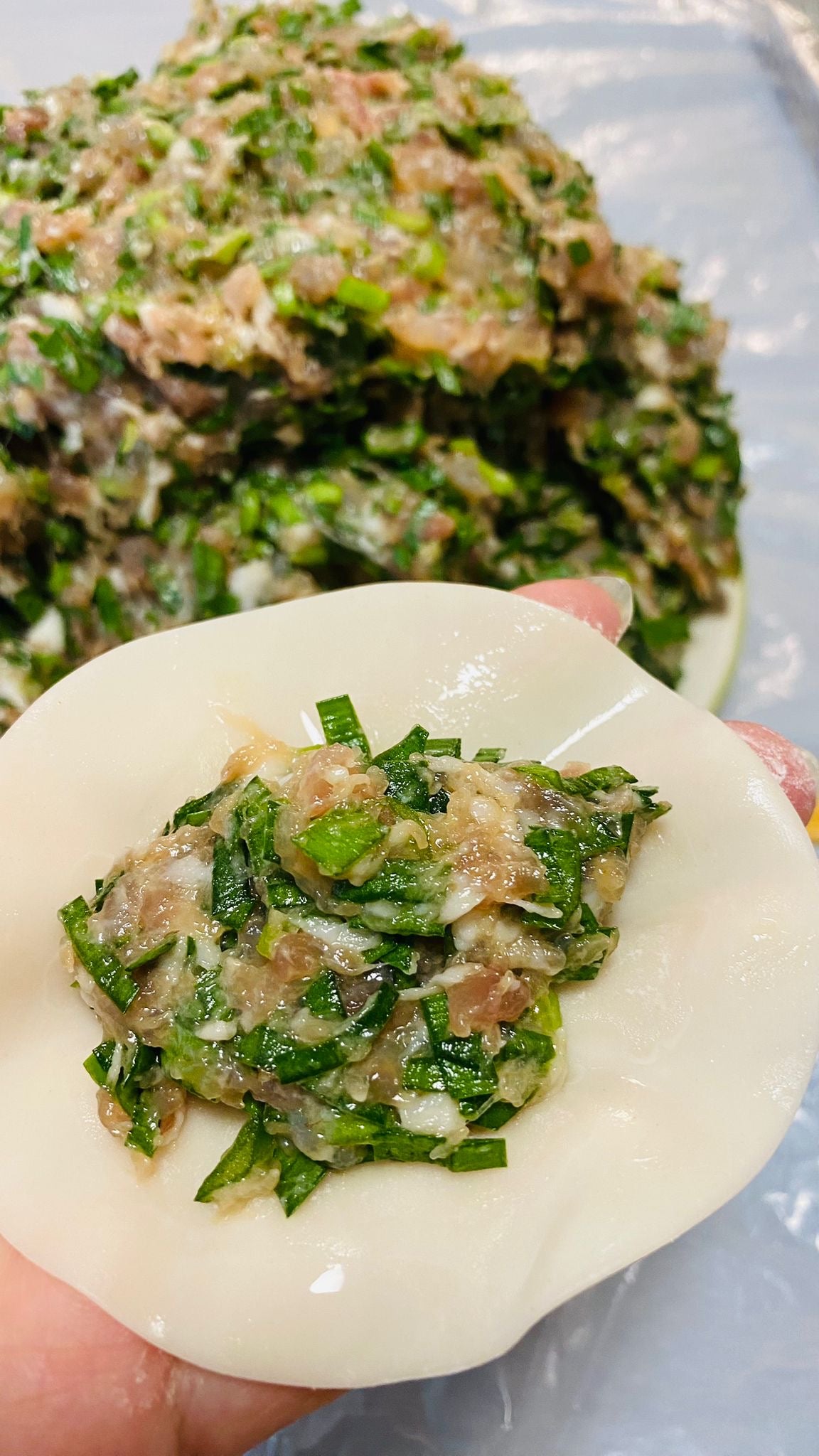 Berkshire Pork Chive and Shrimp Dumplings 黑毛豬肉鮮蝦韭菜餃