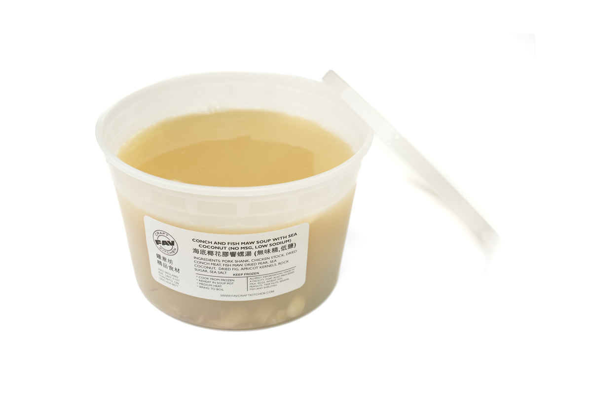 Sea Coconut Fish Maw Sea Conch Soup 海底椰花膠響螺湯 — FAV Craft Kitchen frozen soup (3)