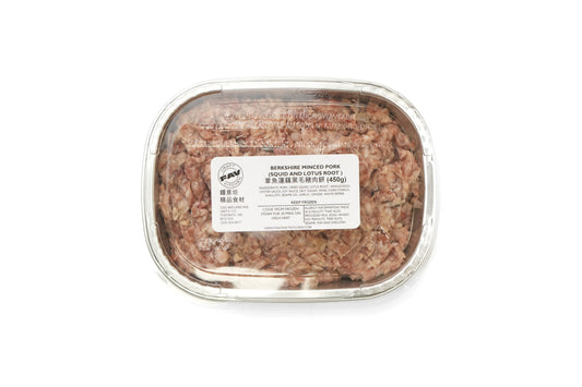 Minced Berkshire Pork with Squid and Lotus Root 章魚蓮藕黑毛豬肉餅