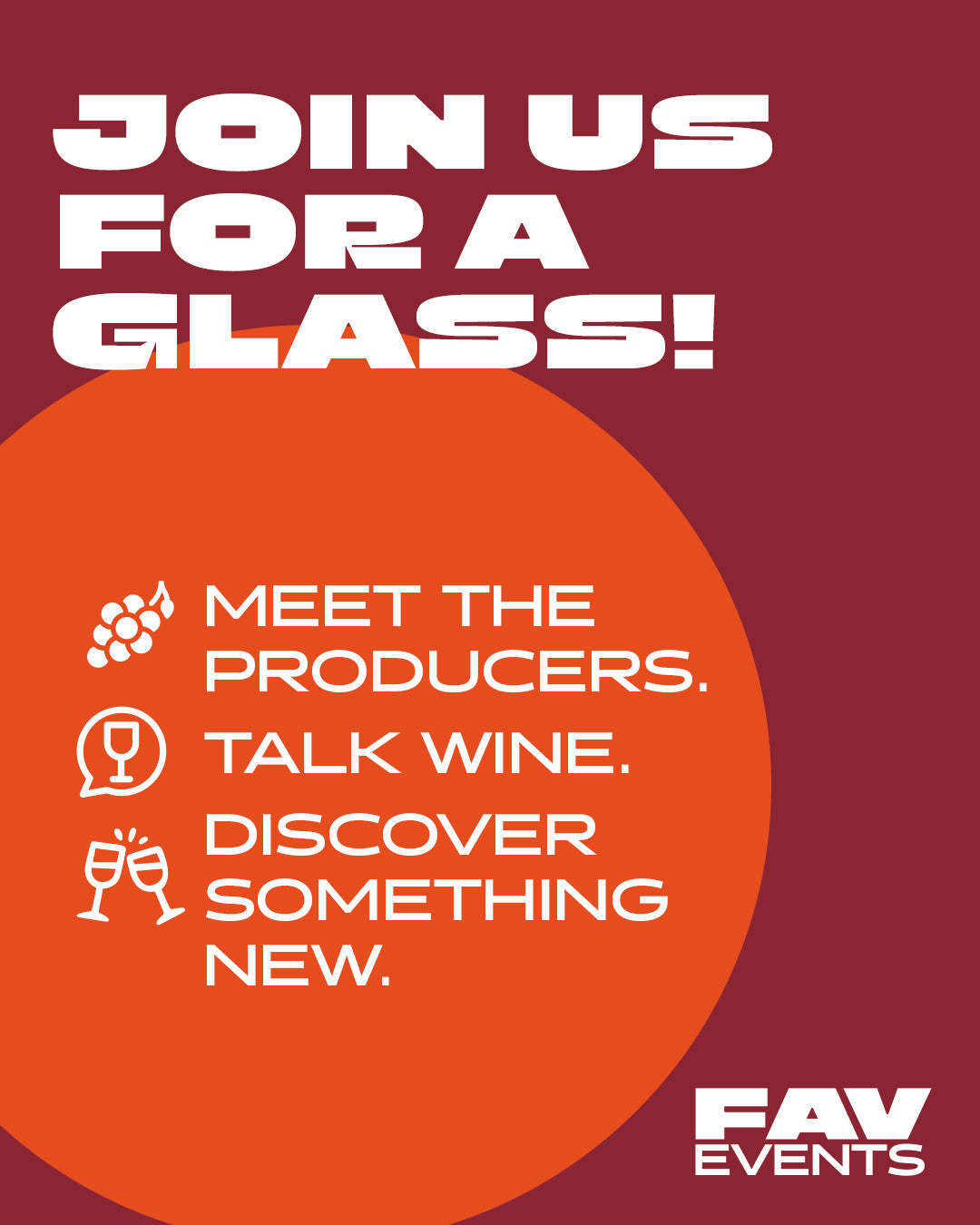 Event: Let’s get social — over wine.