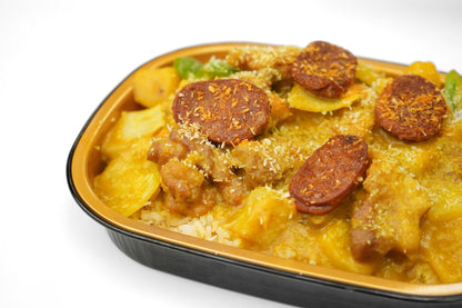 香腸焗葡汁雞飯