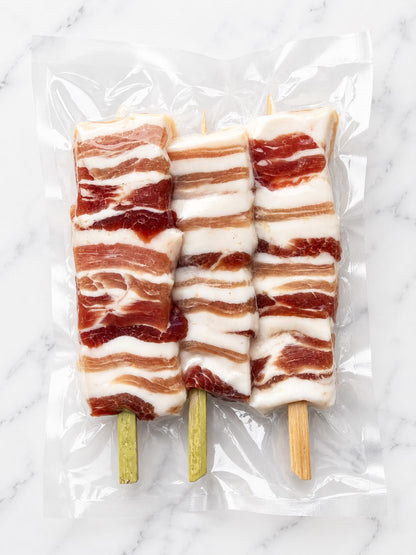 Berkshire Pork Belly Skewers  清酒黑毛豬五花腩串