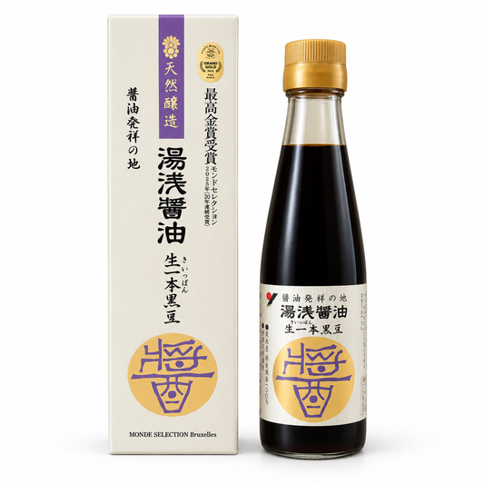 Yuasa Kiippon Kuromame Black Soybean Soy Sauce 湯淺生一本黑豆醬油 with box